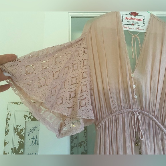 Free People XS dusty rose jumpsuit - Picture 1 of 4